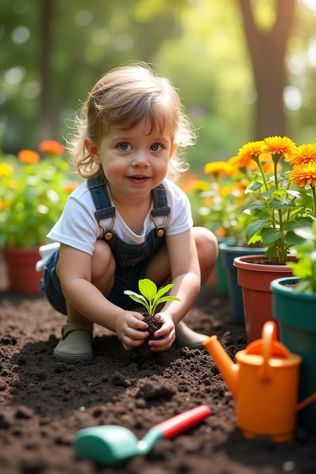 kid friendly colorful plants