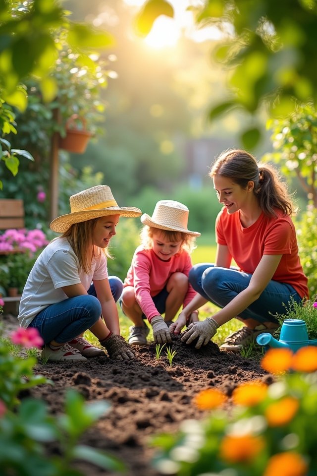kid friendly garden adventure