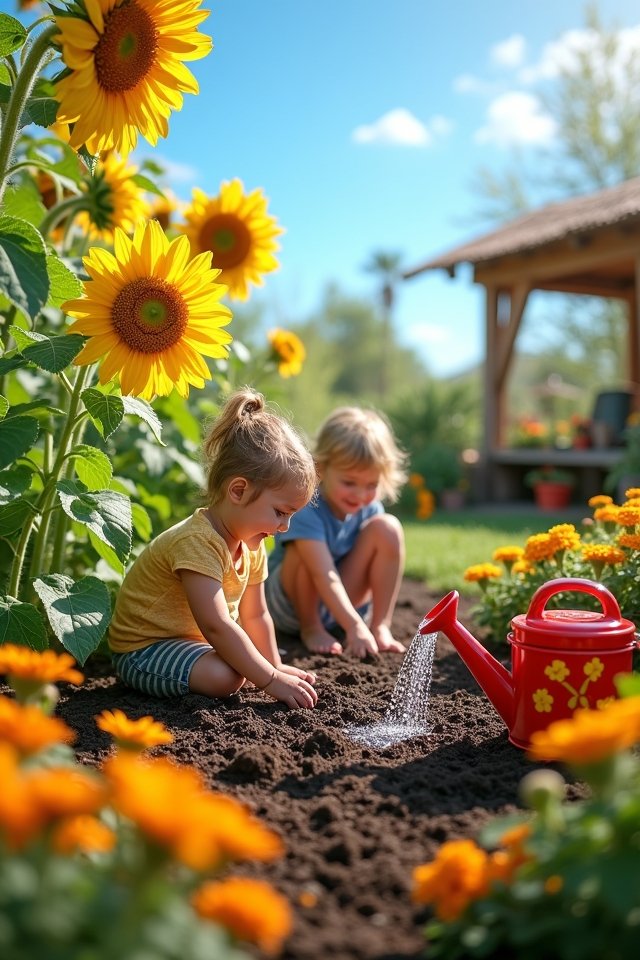 kid friendly garden adventure