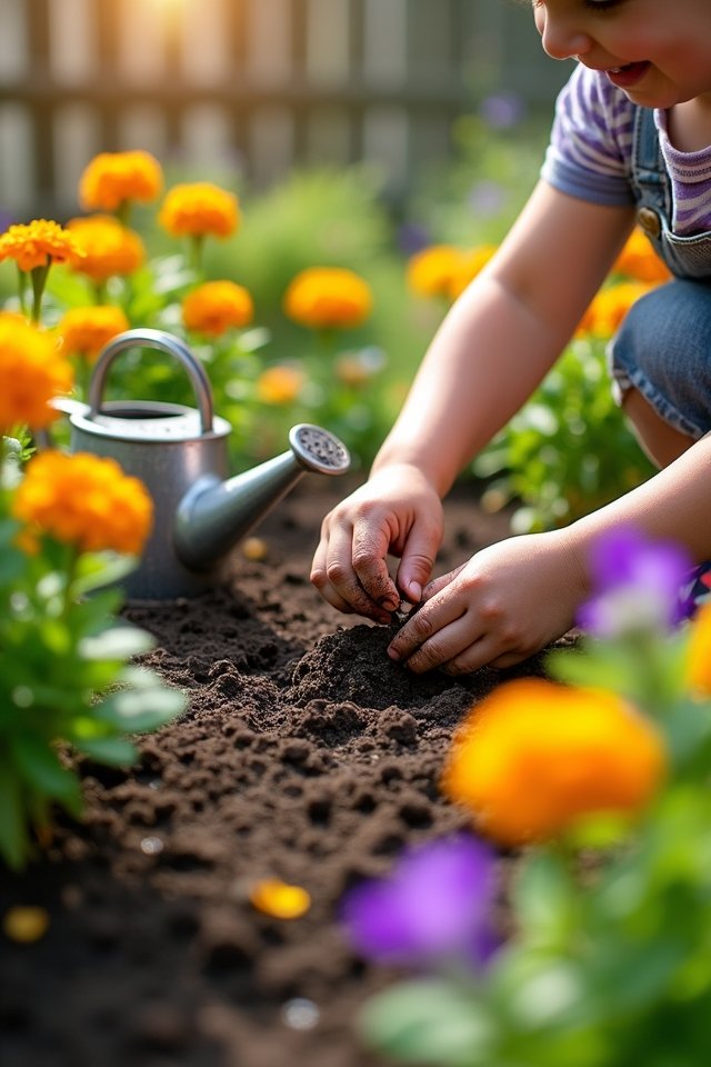 kid friendly garden plant selection