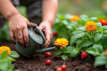 kid friendly gardening plants