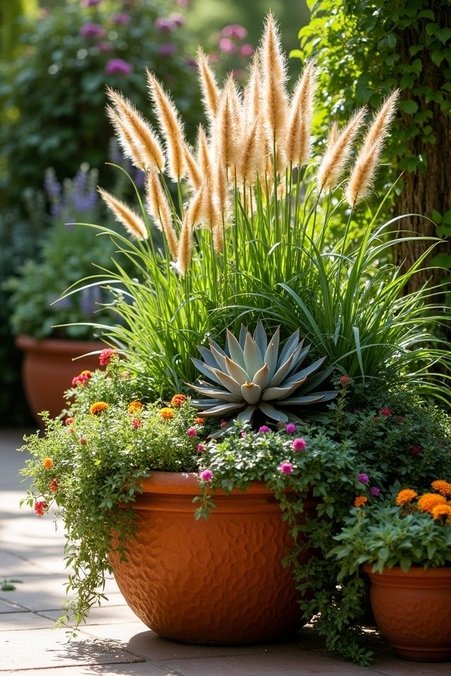 layered height and texture