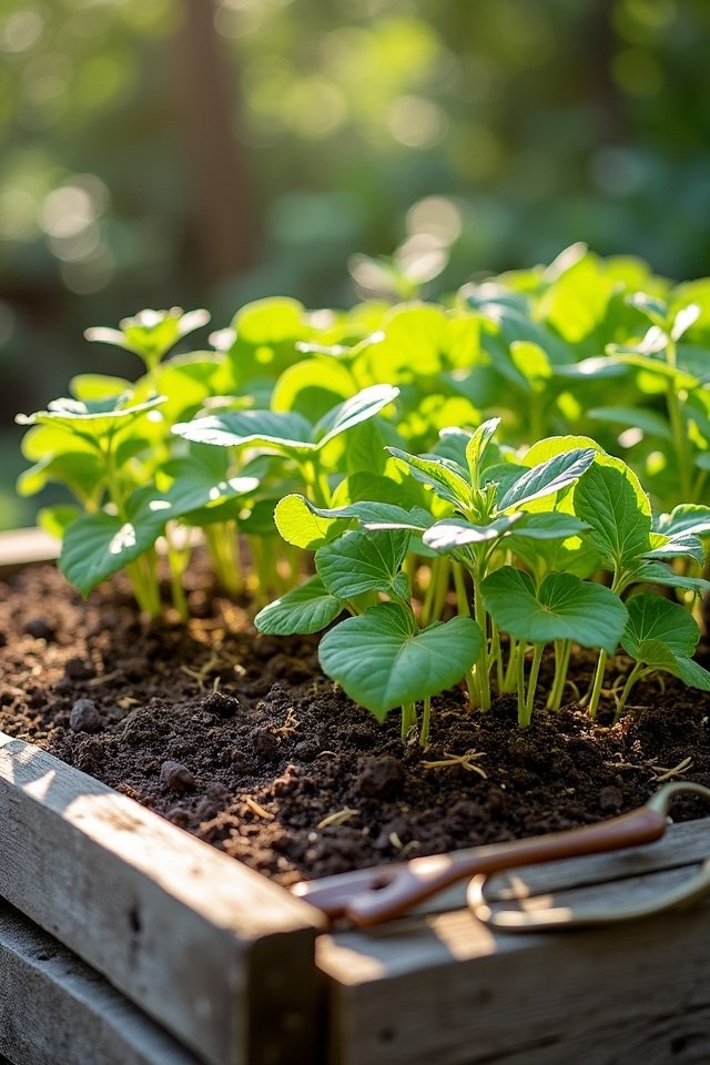 layered soil for growth