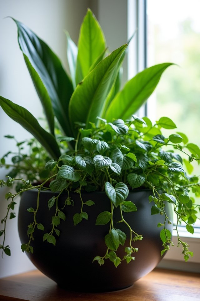 low light container plants