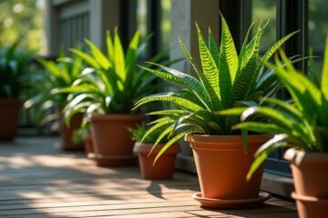 low light container plants