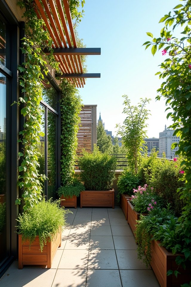lush vertical garden oasis