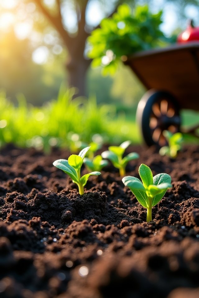 manure enhances garden growth