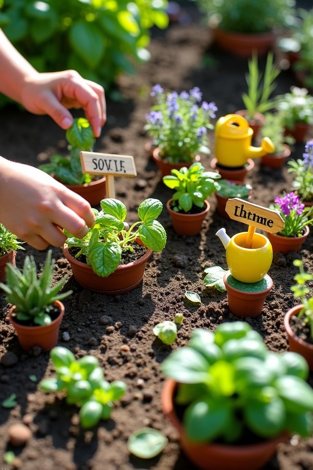 miniature herb garden delight