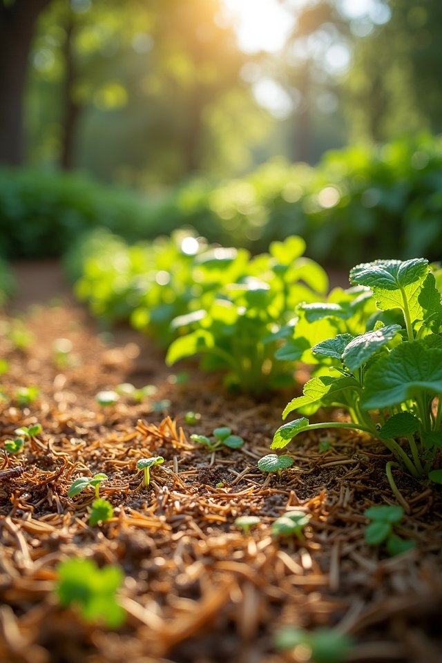 moisture retention and weed suppression