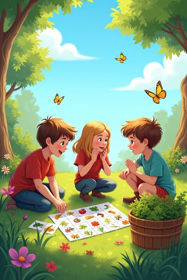nature exploration bingo game