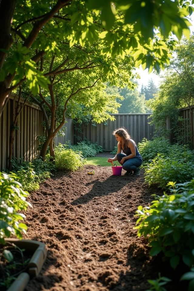optimal sunny garden location