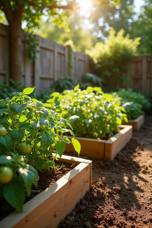 optimal vegetable garden placement