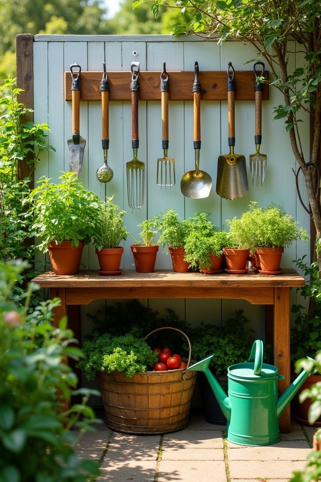 organize gardening tools efficiently