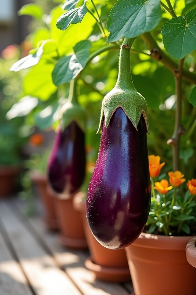 patio gardening for eggplants