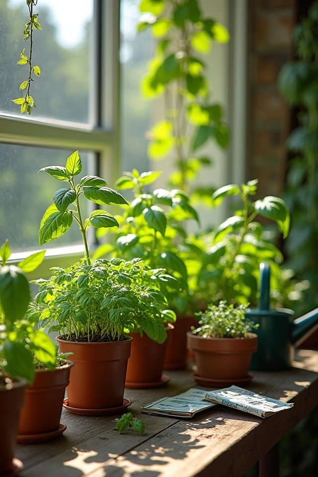 plant vibrant herb garden