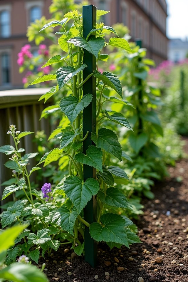 pole beans for vertical gardening