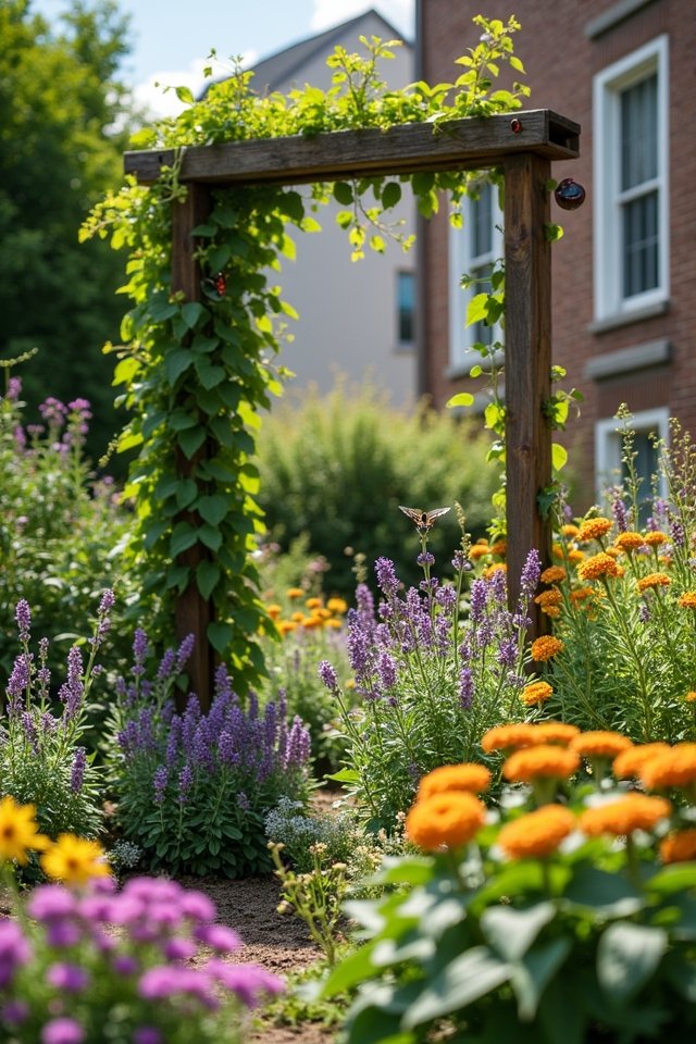 pollinator friendly urban garden