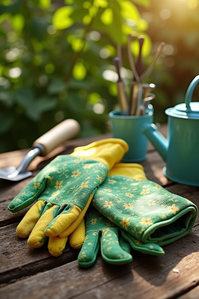 protective breathable stylish gardening gloves