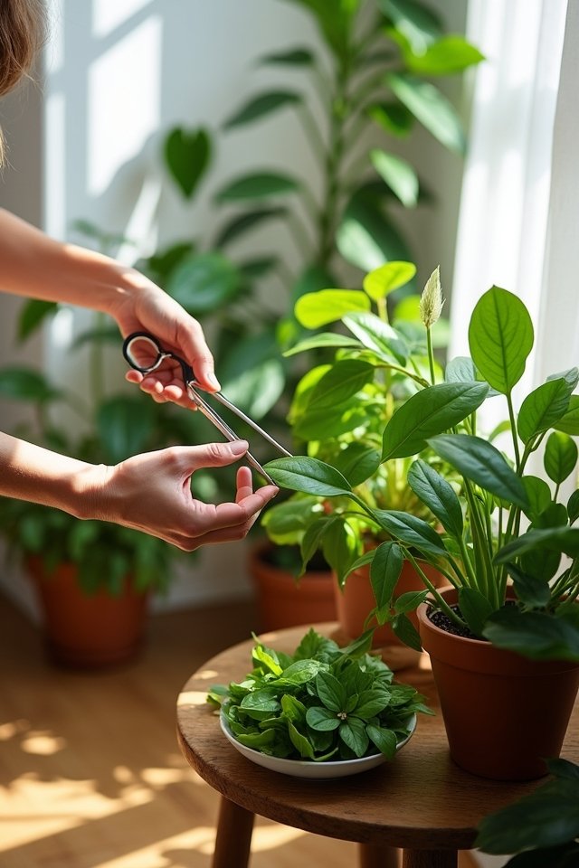 prune plants for optimal health