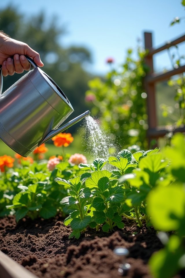 regular watering enhances growth