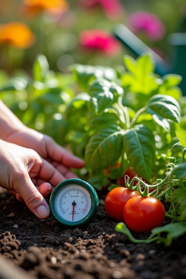 regularly check soil moisture