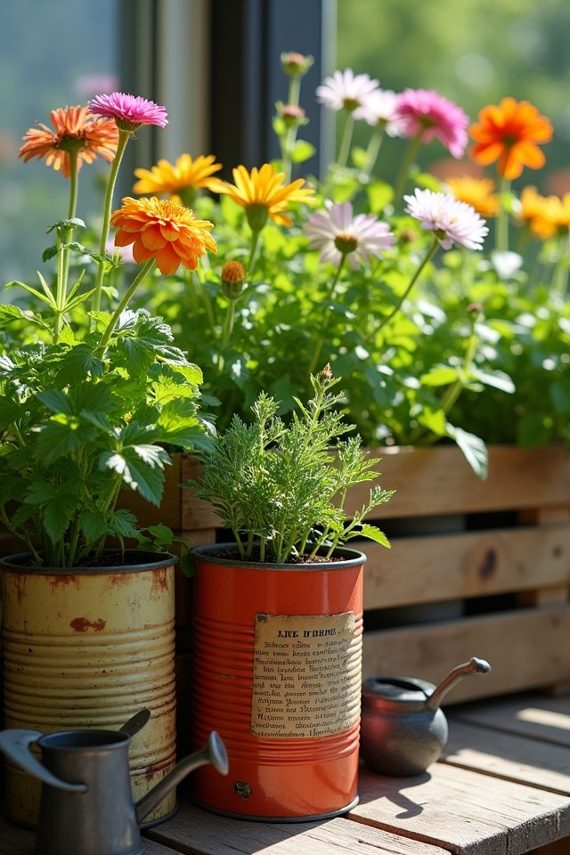 repurpose items for gardening