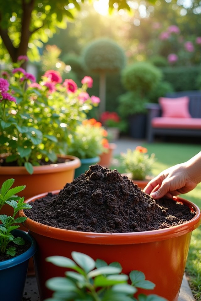 rich fluffy soil mix