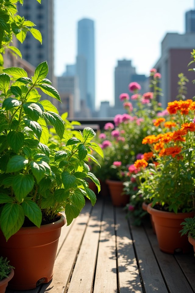 rooftop garden plant selection