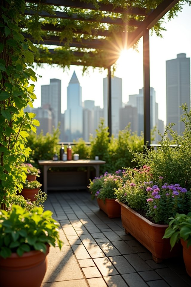 rooftop garden plant selection