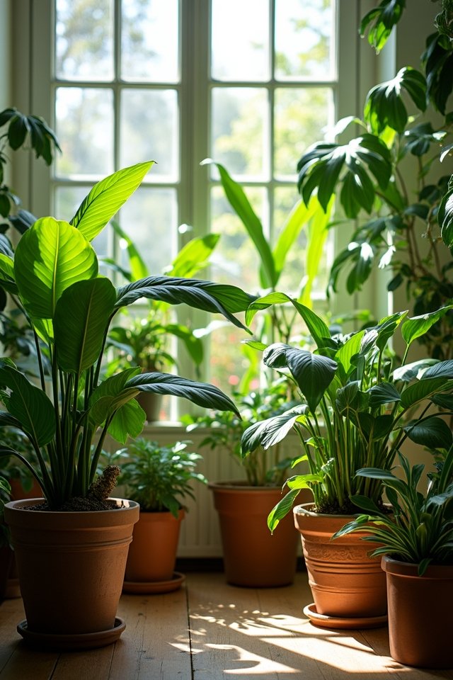 rotate plants for balanced growth