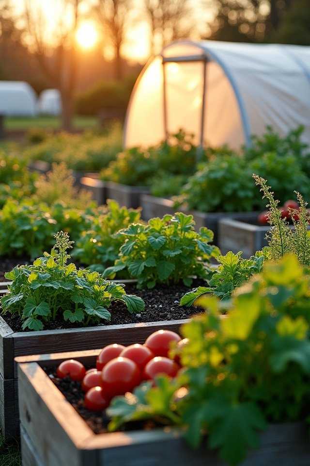 season extension in raised beds