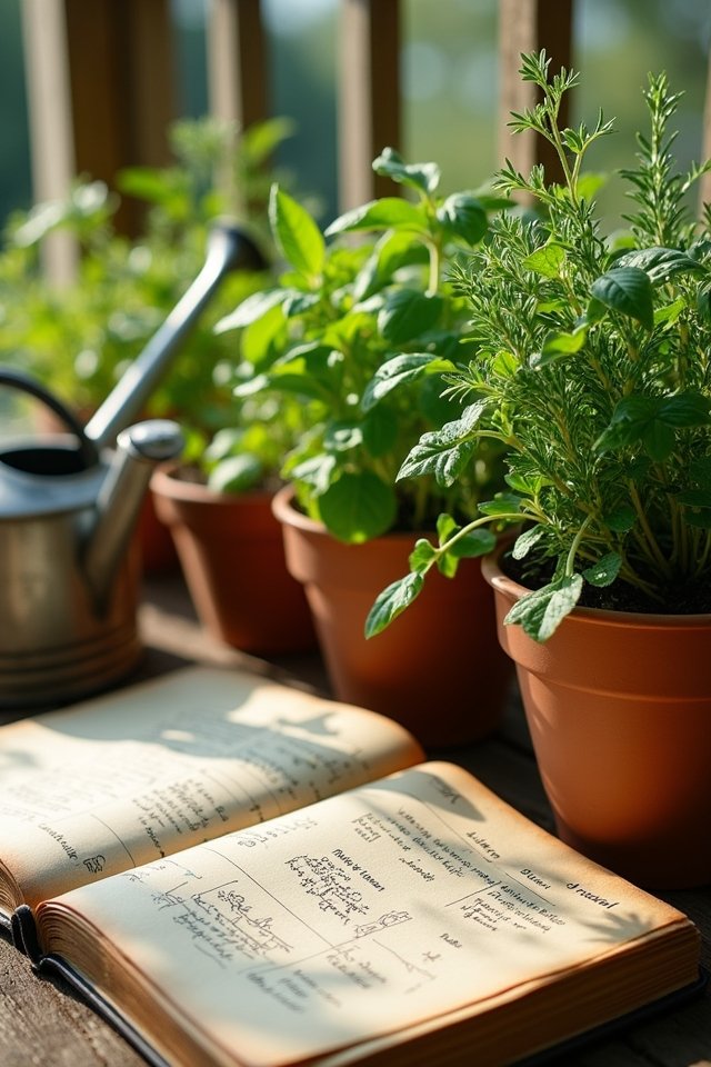 seasonal herb garden care