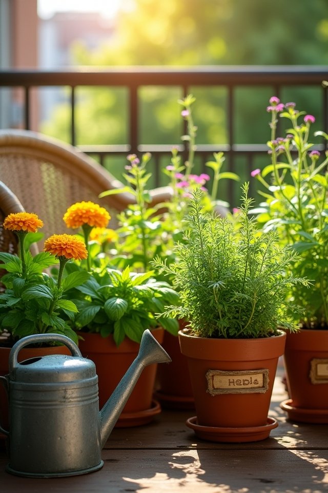 seasonal herb garden care