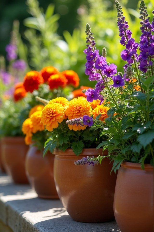 seasonal plant container selection
