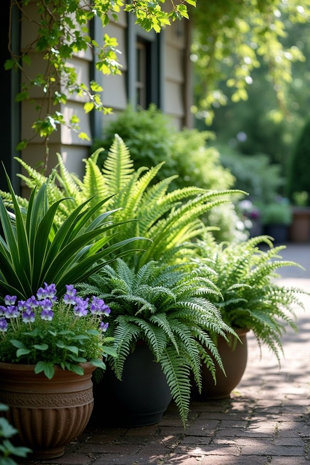 shade loving patio garden options