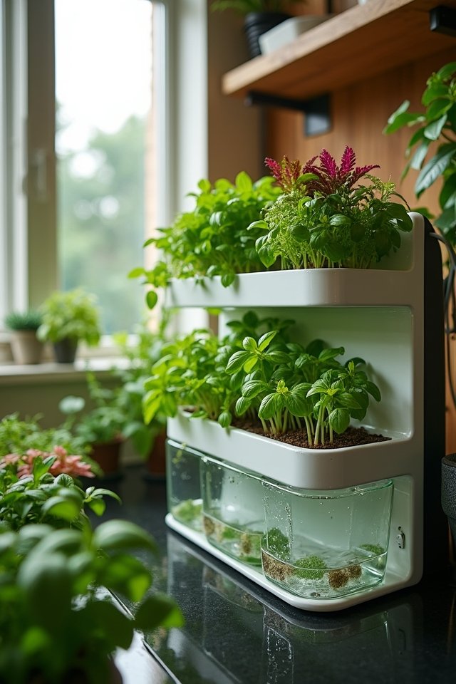 soil free indoor plant growth