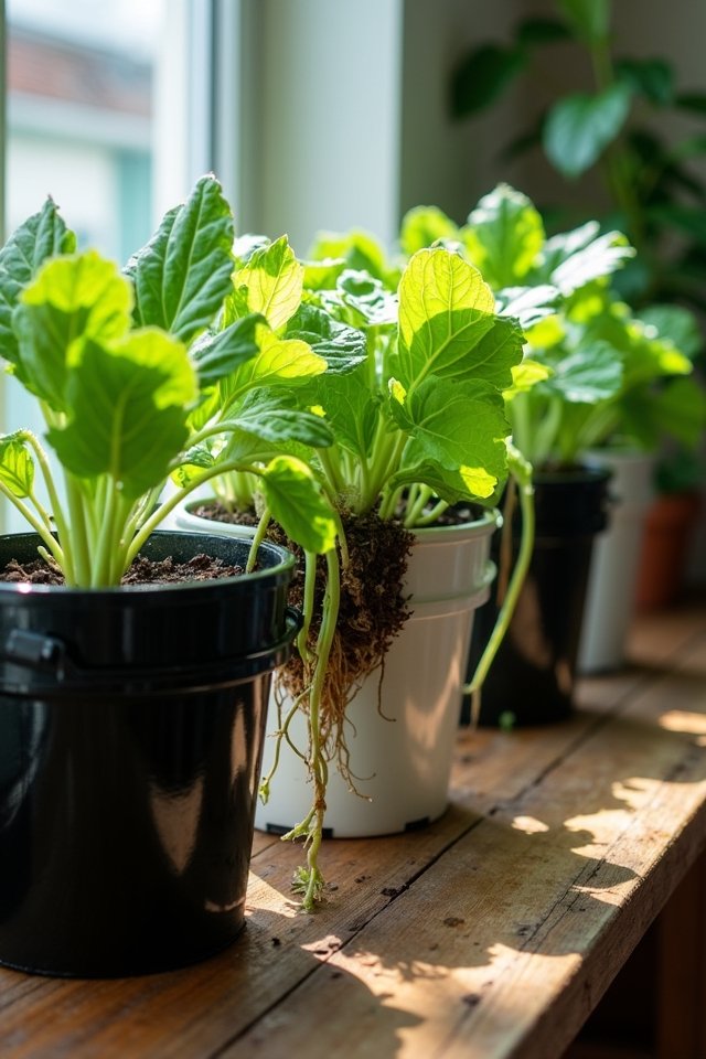soilless gardening with buckets