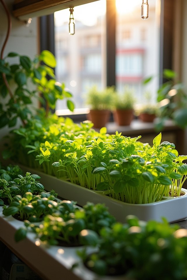 space efficient indoor herbs