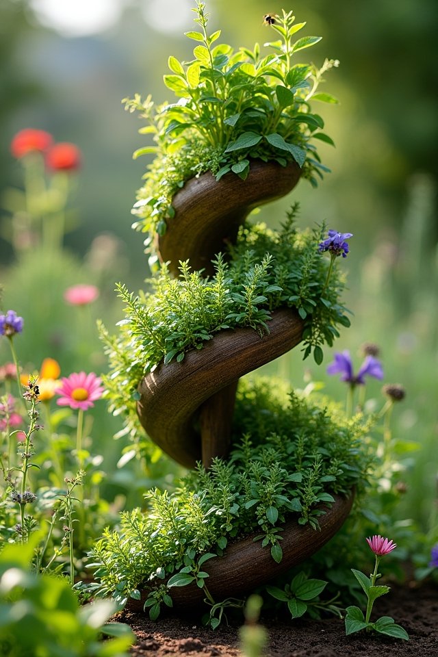 spiral herb garden design