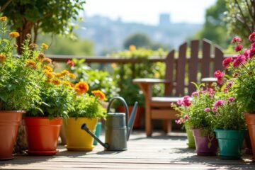 start patio container gardening