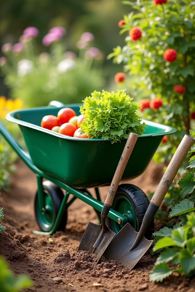 sturdy wheelbarrows for gardening