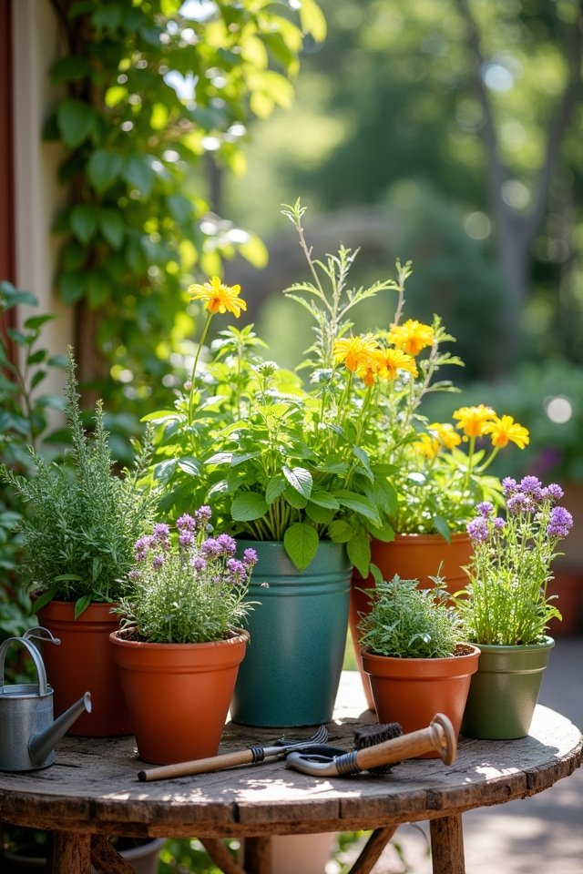 stylish patio container selections