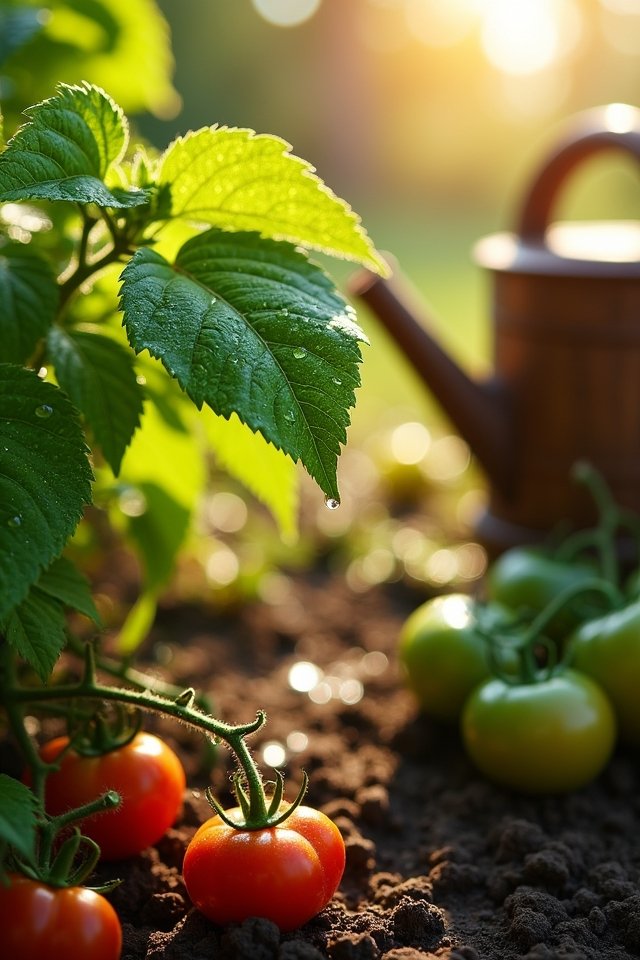 summer garden watering techniques