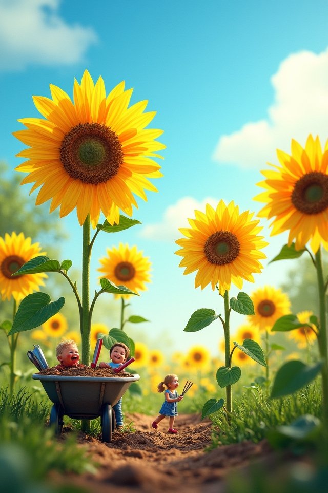 sunflowers nurture creativity and curiosity