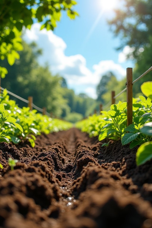 sunlight and well draining soil