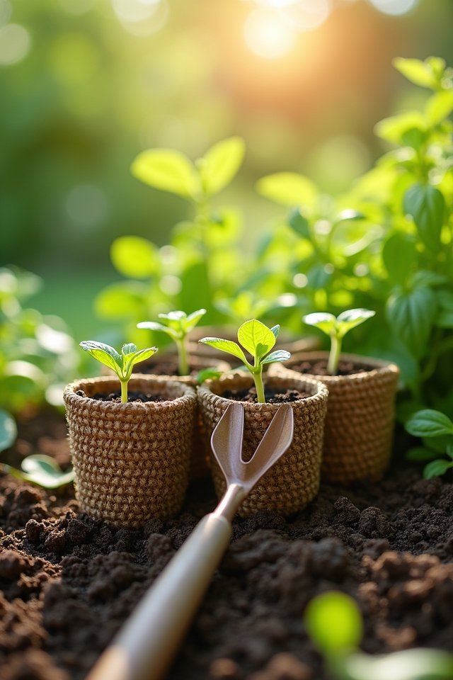 sustainable seedling growth pots