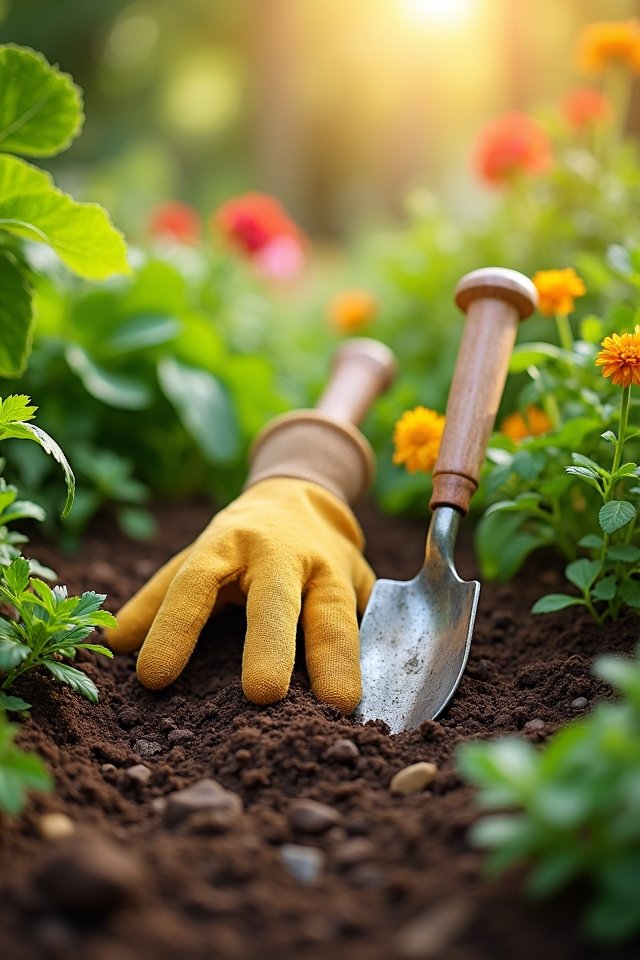 sustainable stylish gardening gloves