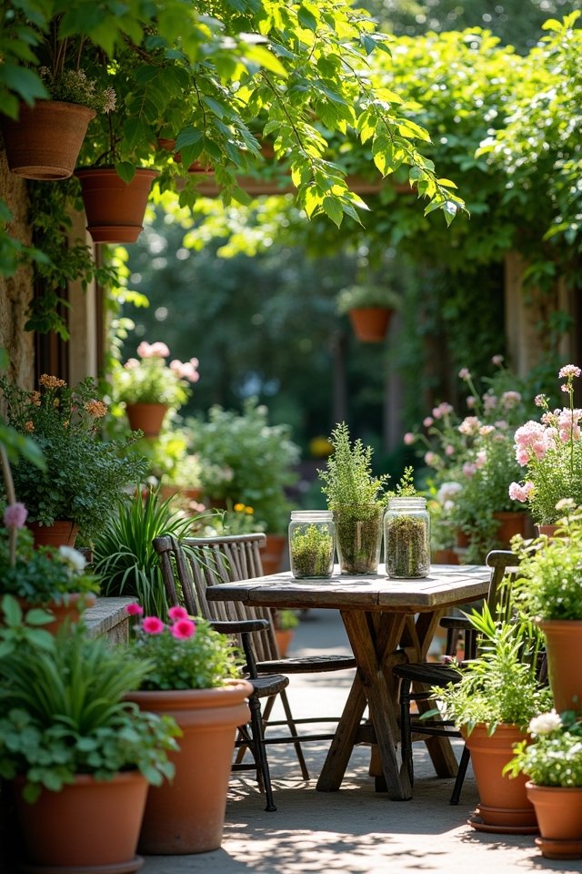 themed container garden arrangements