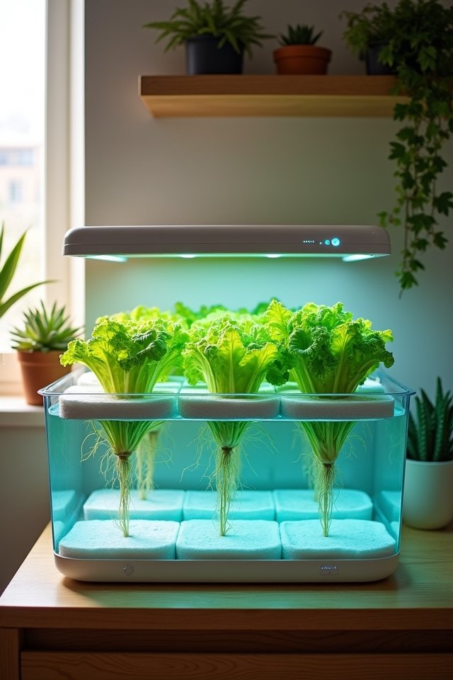 thriving plants in water