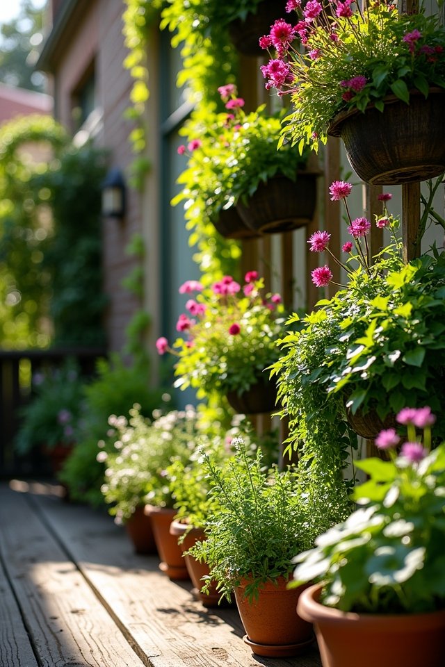 thriving vertical garden plants